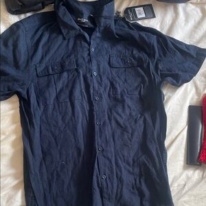 Brave Soul Dark Blue Casual Shirt